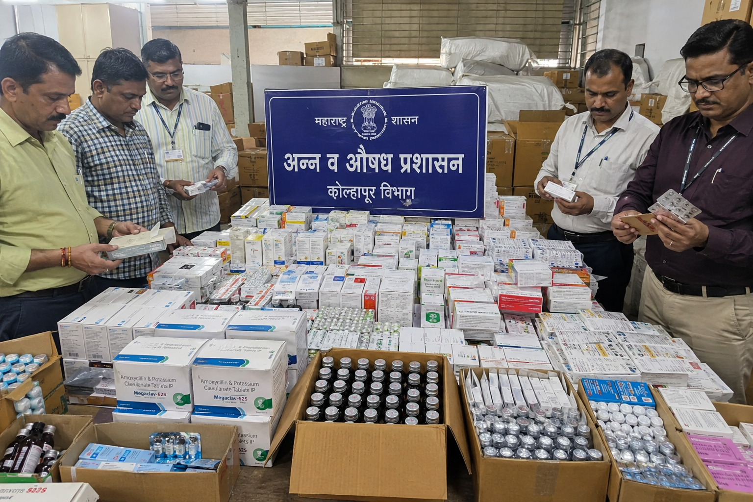 FDA ची धडक कारवाई; पुणे-कोल्हापूरमध्ये 24.81 लाखांचा माल जप्त