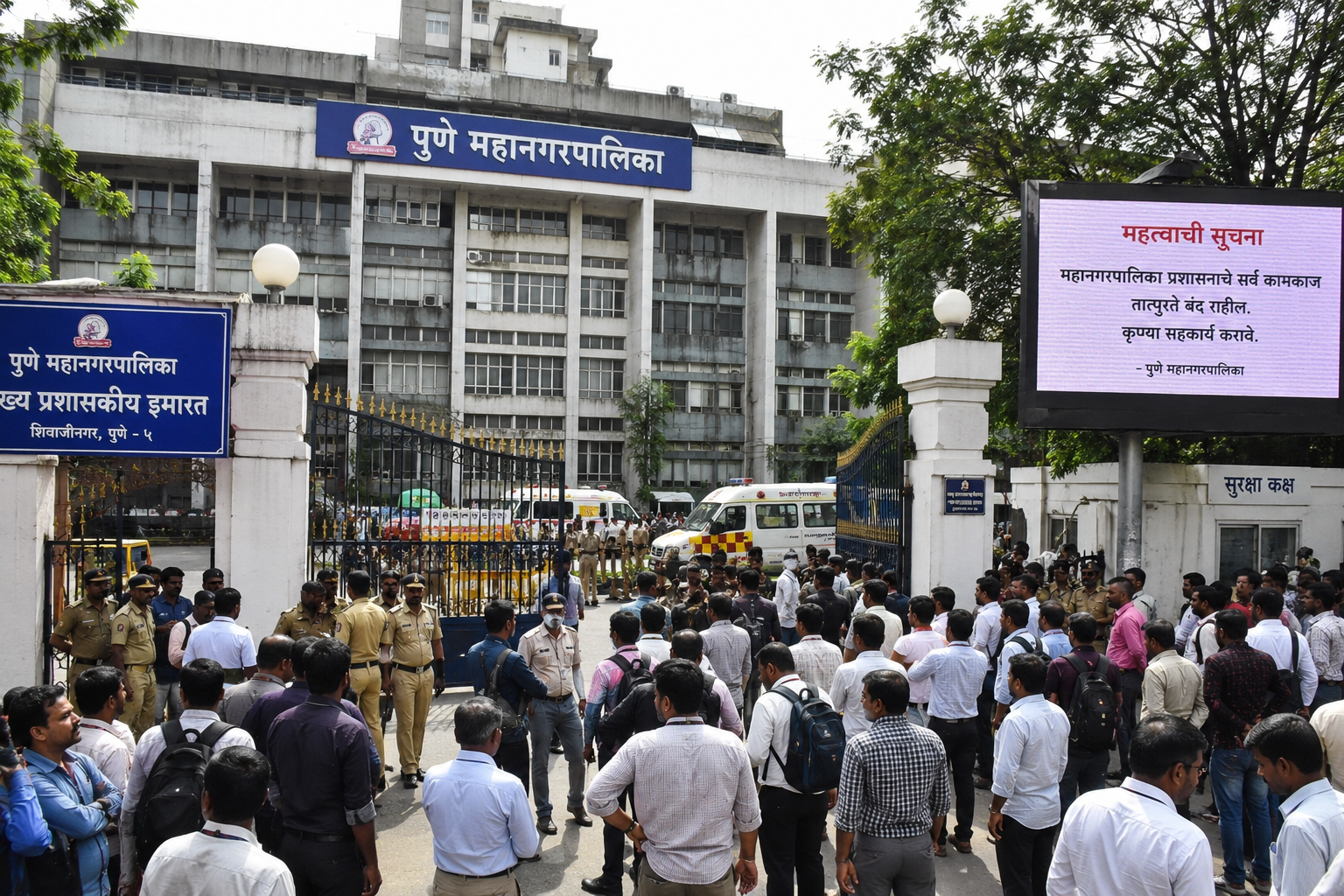 महापालिकेला बॉम्बस्फोटाची धमकी; ई-मेलमुळे खळबळ, संपूर्ण इमारत रिकामी