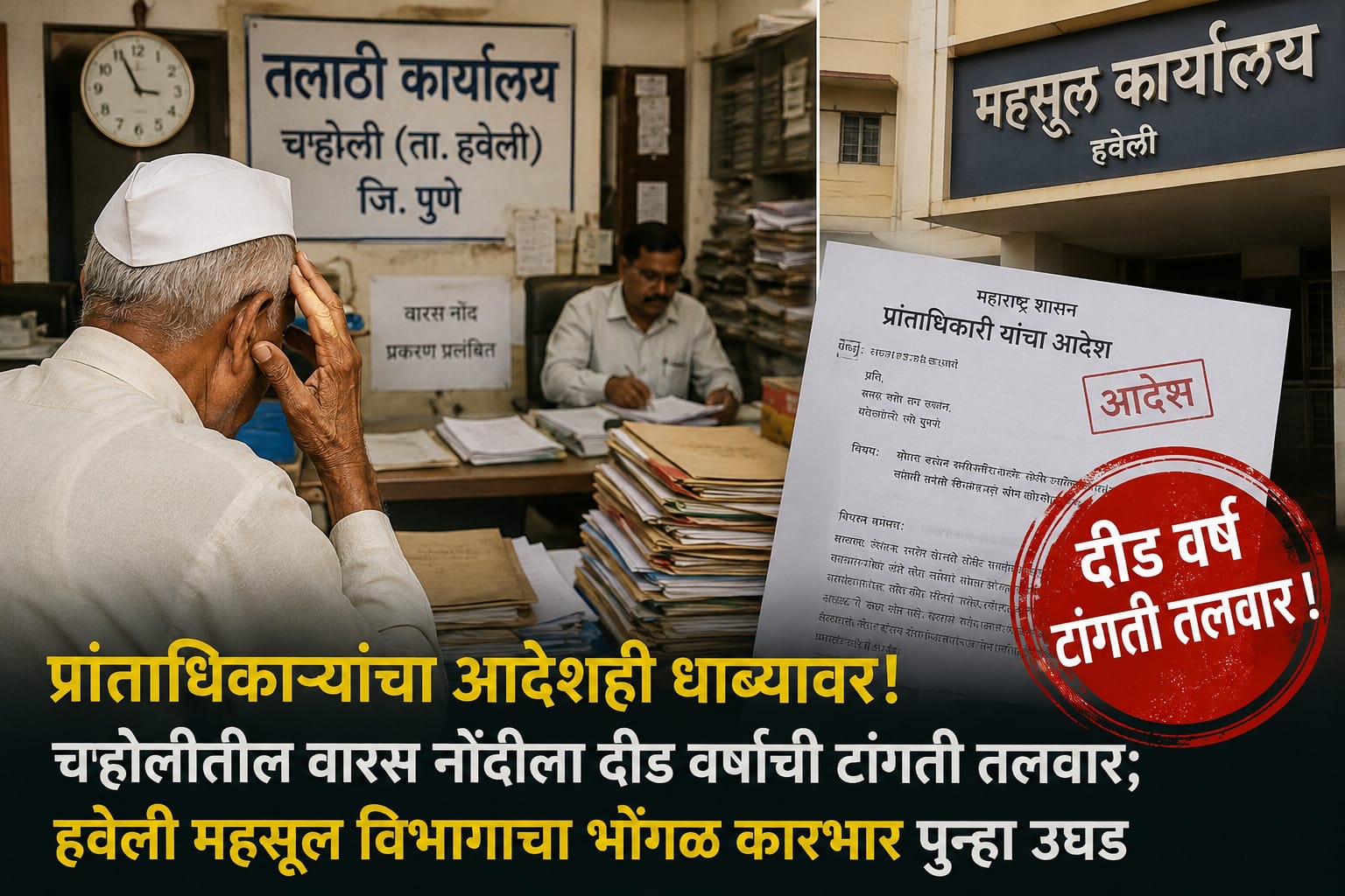 प्रांताधिकाऱ्यांच्या आदेशालाही हरताळ; दीड वर्षांपासून वारस नोंद रखडली