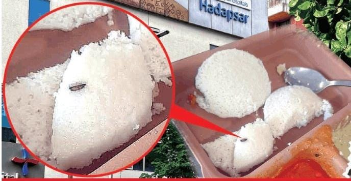 इडलीत चक्क झुरळ; सह्याद्री रुग्णालयातील धक्कादायक प्रकार इडलीत चक्क झुरळ; सह्याद्री रुग्णालयातील धक्कादायक प्रकार