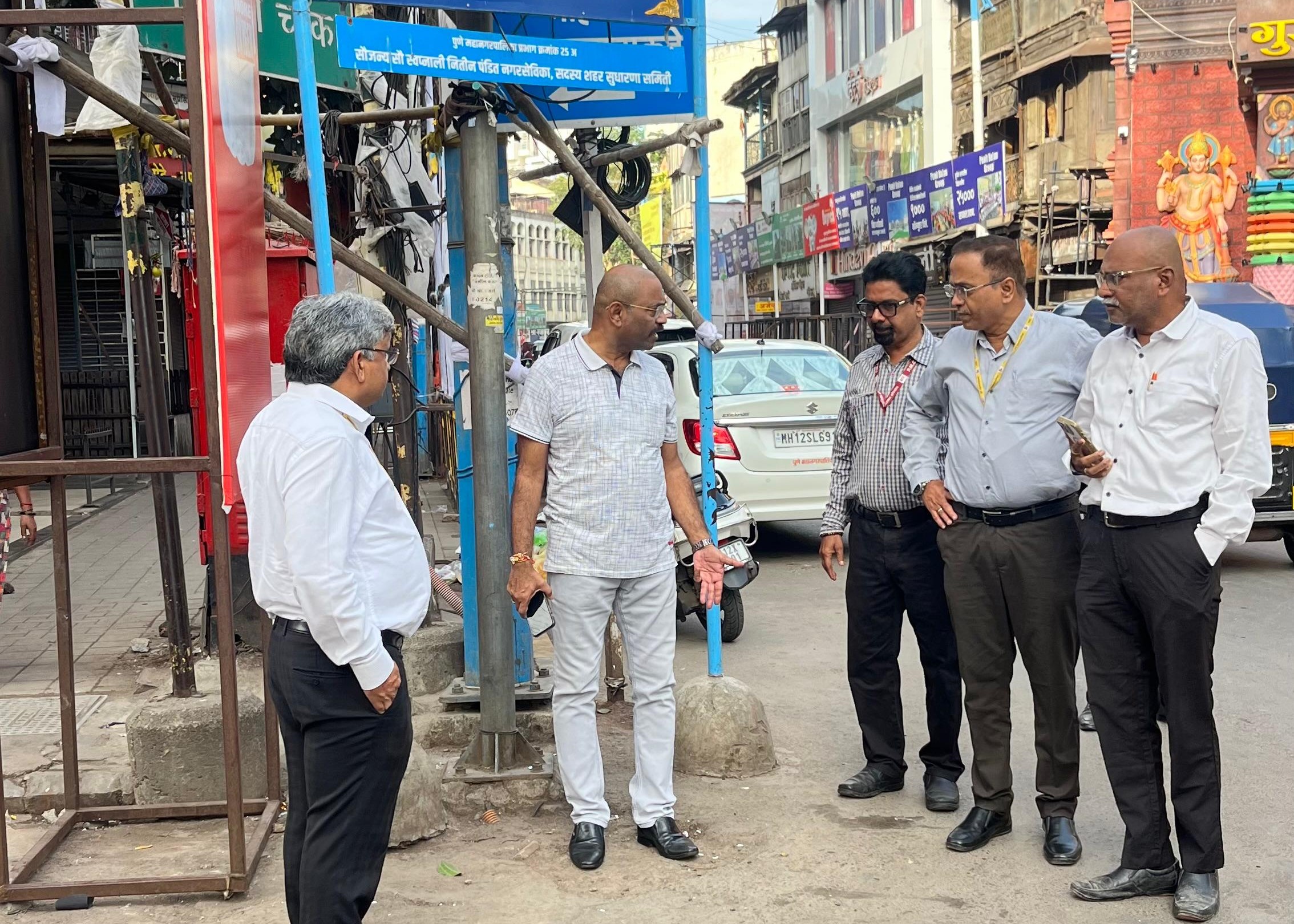 मिरवणूक मार्गावरील सुविधांची अतिरिक्त महापालिका आयुक्तांकडून पाहणी
