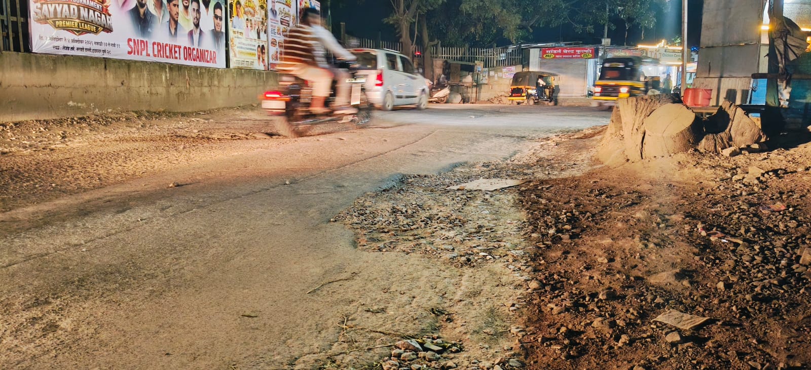 आदेश कागदावर, खड्डे रस्त्यावर! सय्यद नगर–ससाणे नगर मार्गावर नागरिक त्रस्त